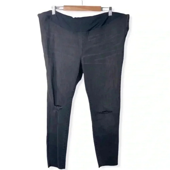 Madewell Maternity Over-the-Belly Skinny Jeans‎ in Gray - Picture 1 of 8